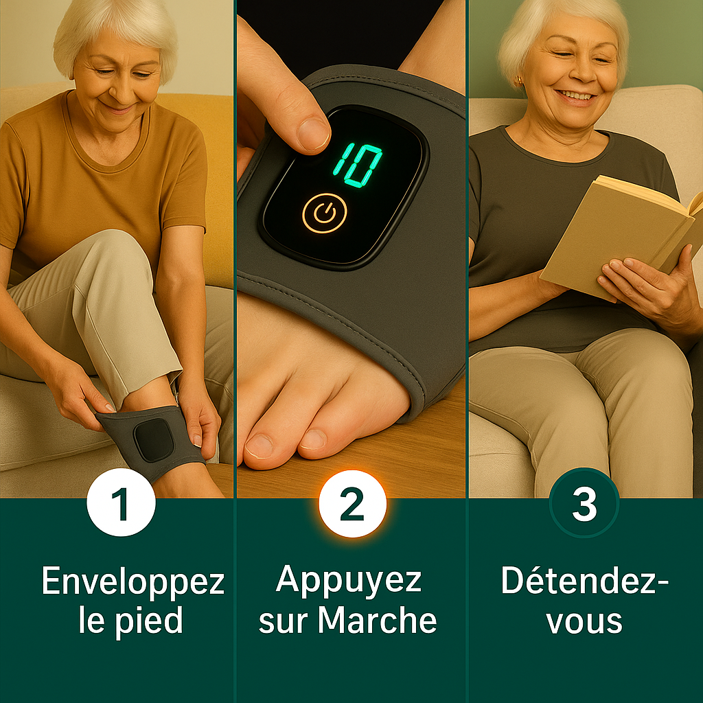 Appareil de massage des pieds 3 en 1 : PodaPied™